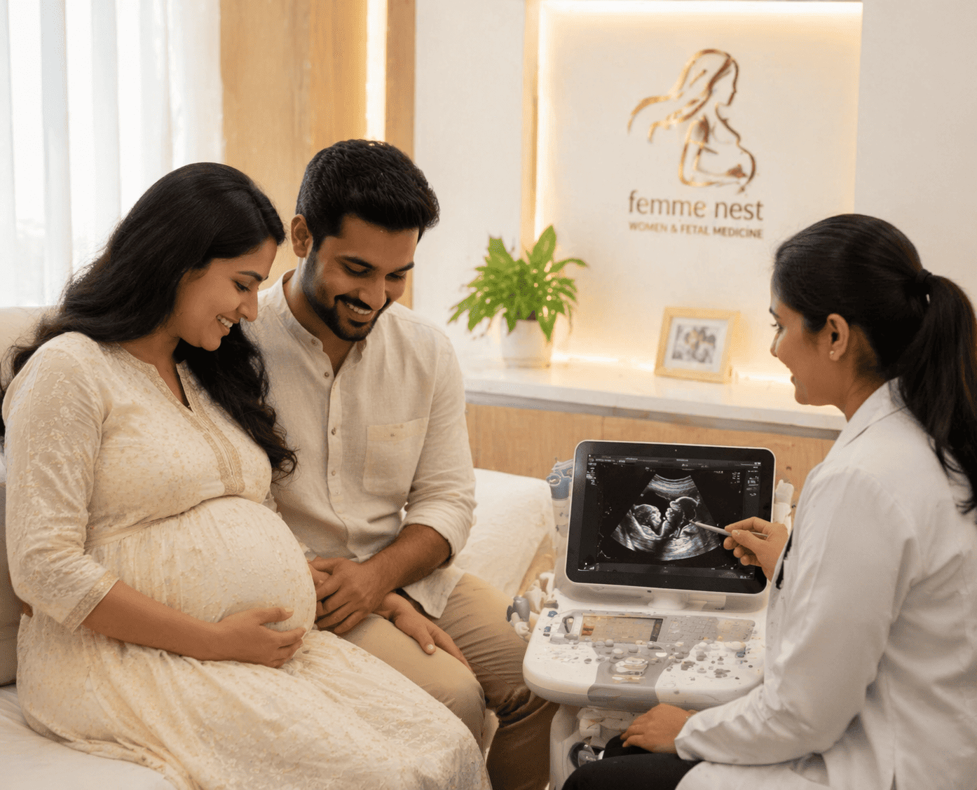 Newborn being cared for at Femme Nest